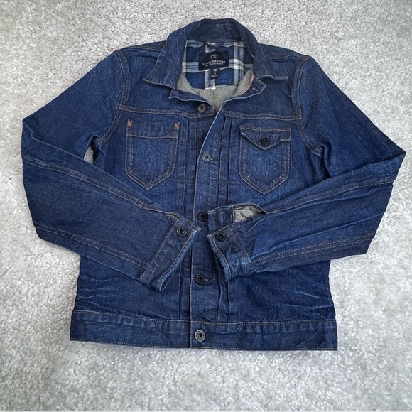 Scotch & Soda Trucker Denim Jean Jacket Cotton Dark Blue Men size Med - Picture 1 of 10